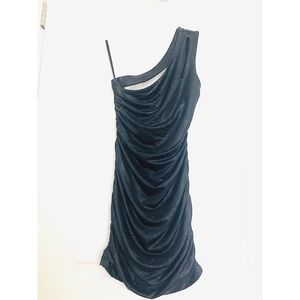 Bebe Black Snakeskin Dress